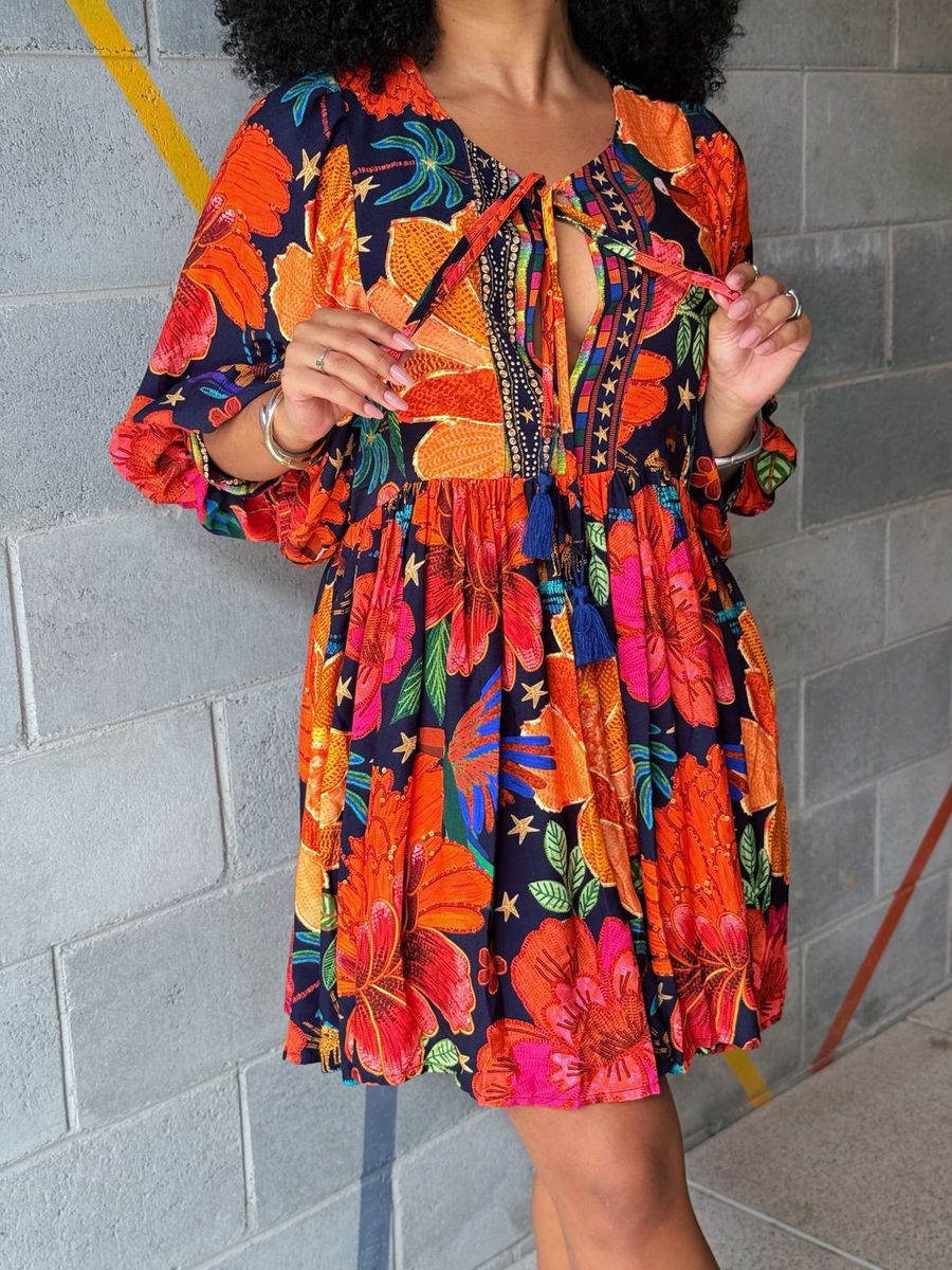 VESTIDO ESMERALDA LARANJA