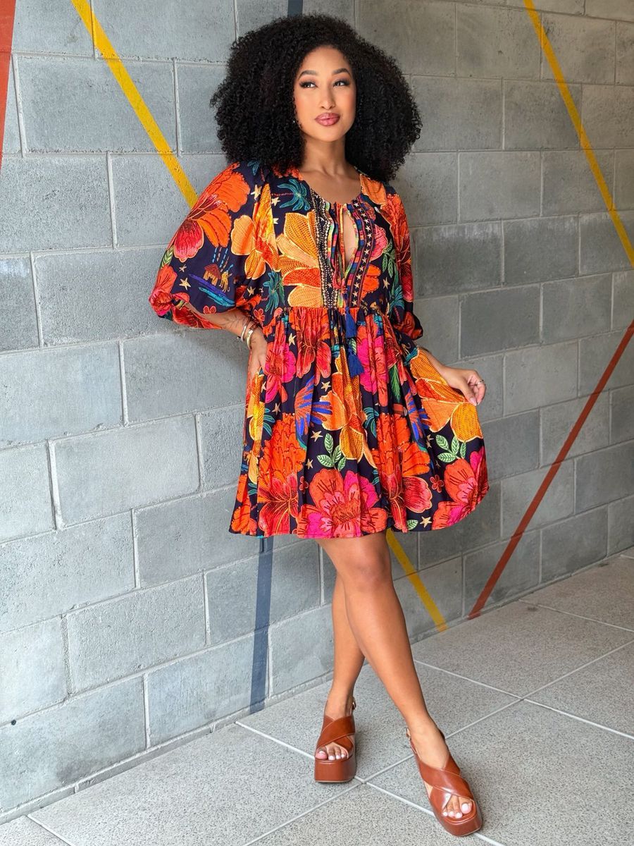 VESTIDO ESMERALDA LARANJA