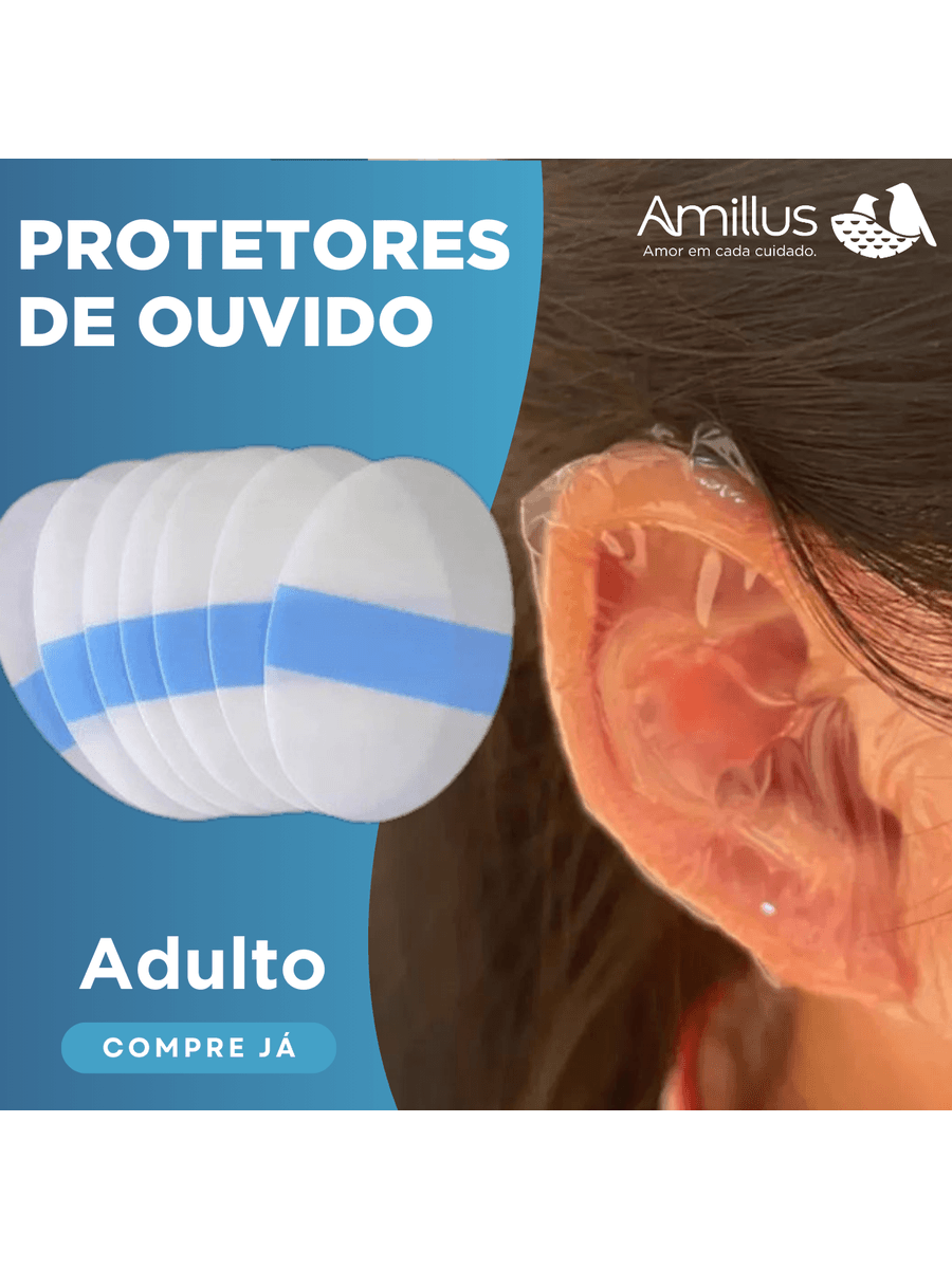 Protetores De Ouvidos Adulto Tampão Impermeável- 80 Unidades .