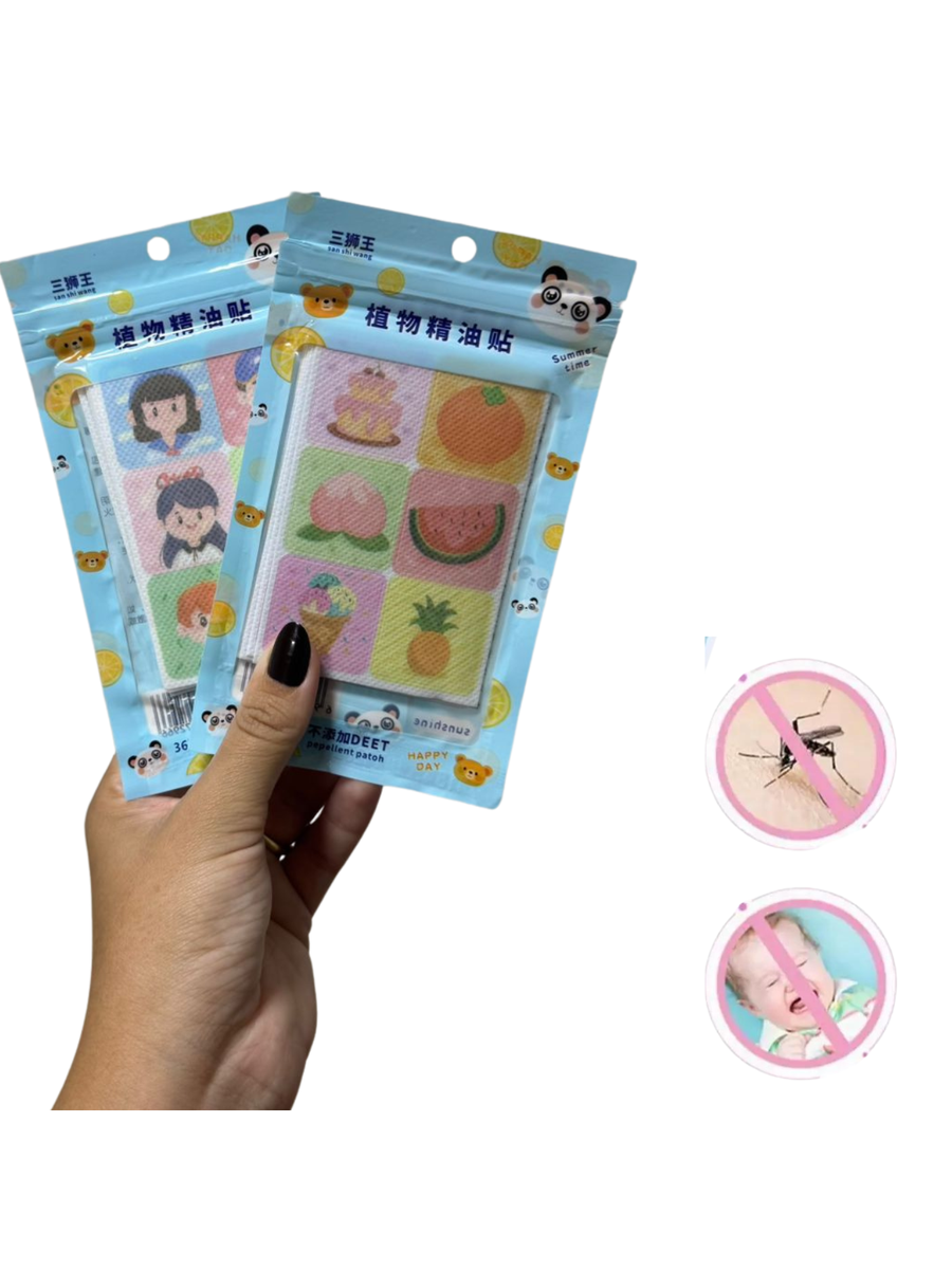 Repelente De Citronela Adesivo Infantil-180 Unidades .