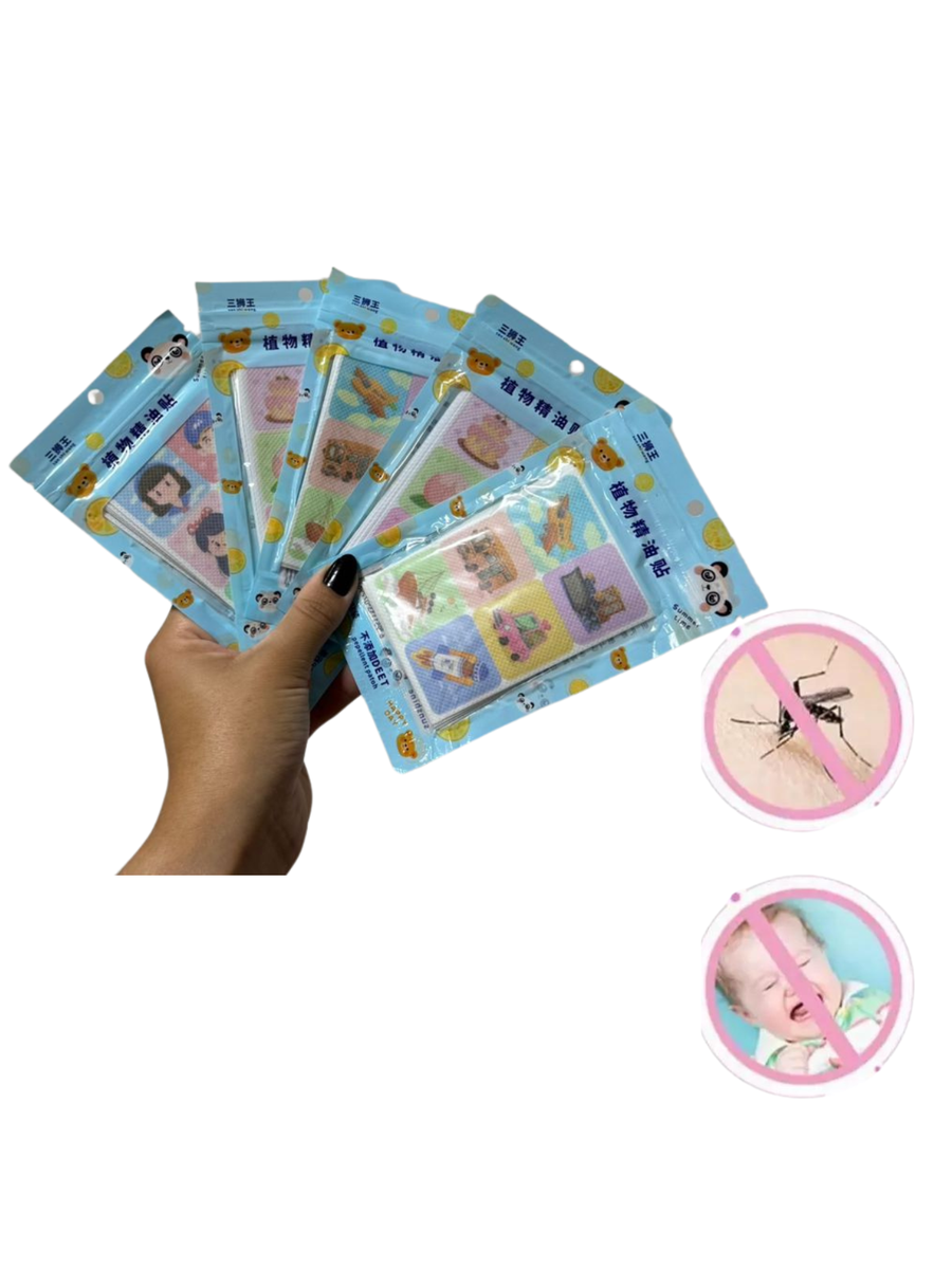 Repelente De Citronela Adesivo Infantil-144 Unidades .