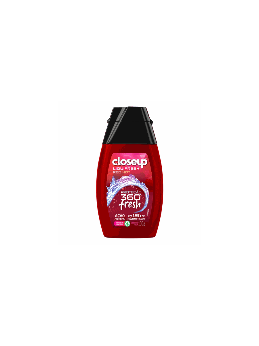 Gel Dental Closeup Liquifresh Hot Frasco 100g