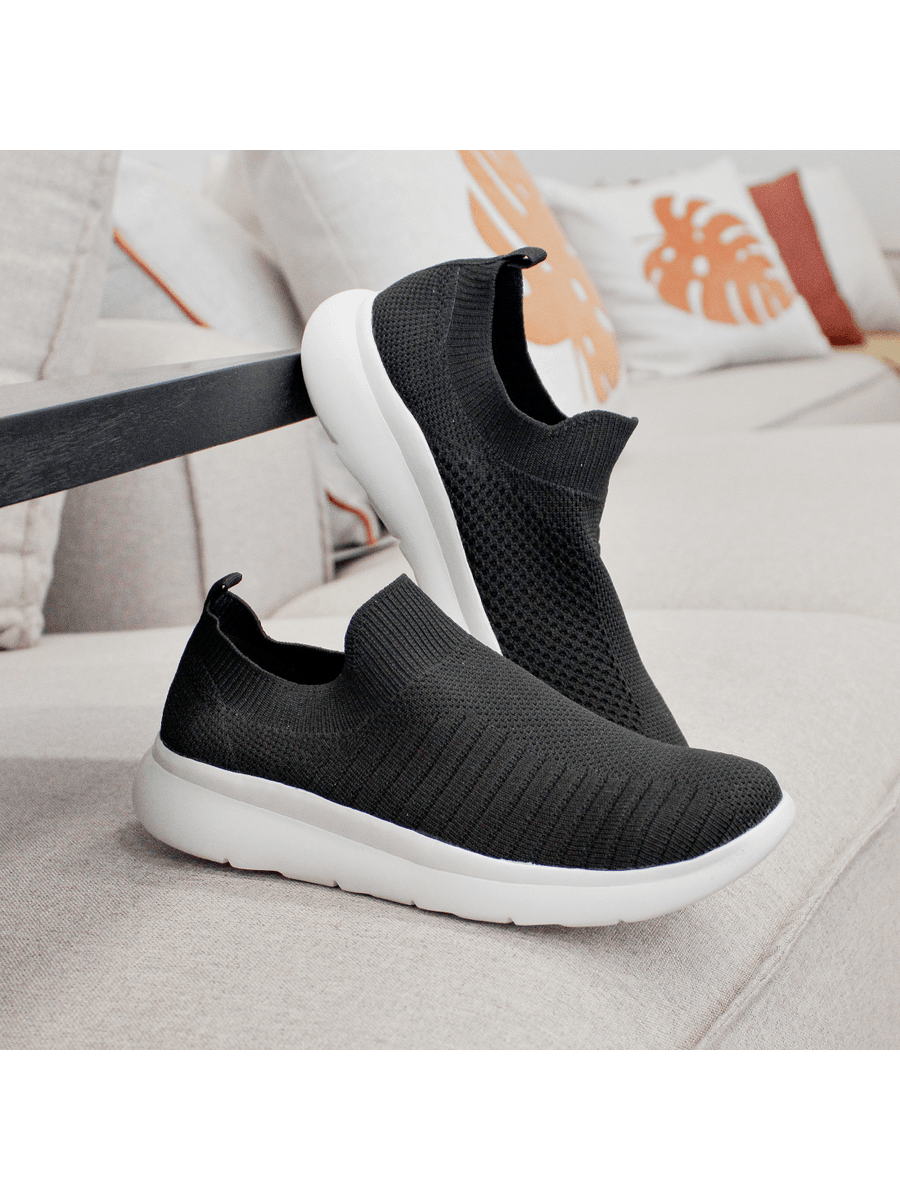 TÊNIS EM KNIT SUPER CONFORTÁVEL DOCTOR PÉ - MC3414 PRETO
