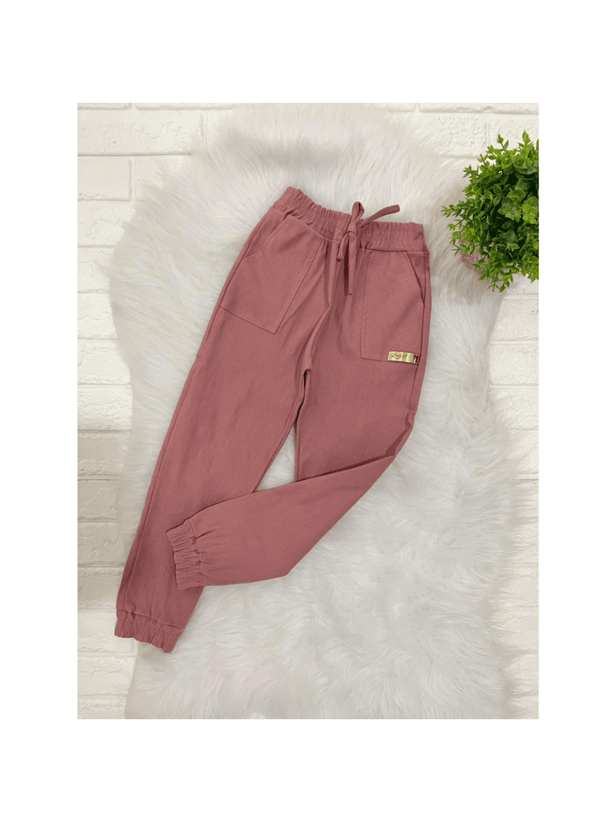 Calça Jogger Rosê - Dondokinha Kids