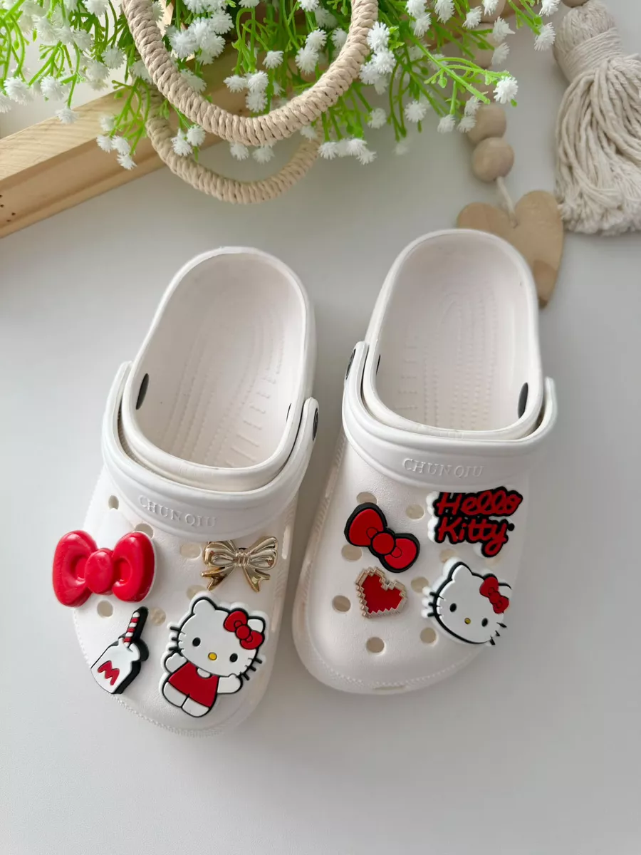 Crocs Hello Kitty Dourado | Dondokinha Kids