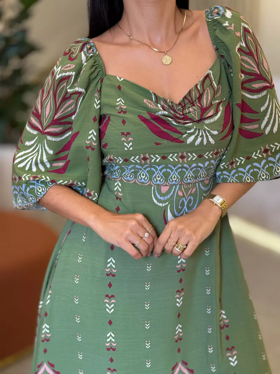 Vestido Aline Verde