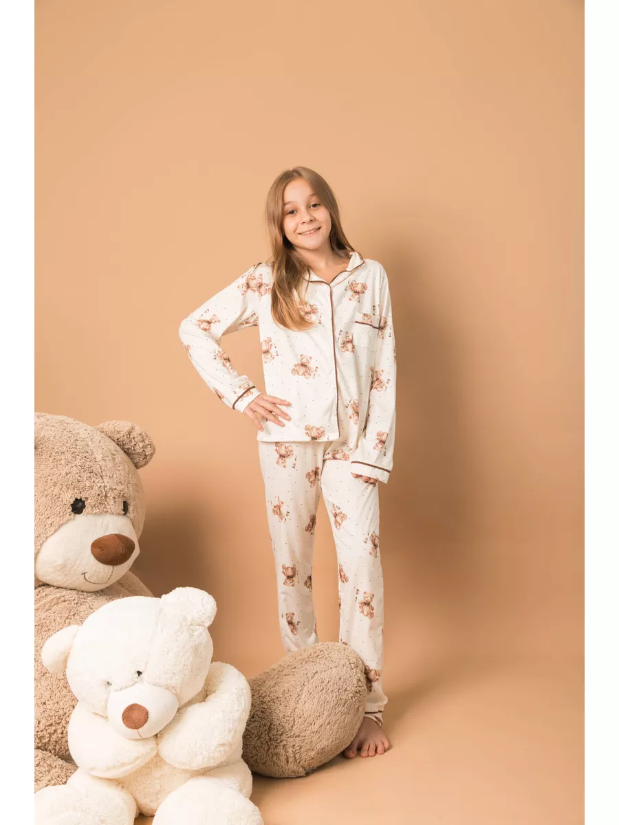 Pijama Infantil Americano Longo Ursos Poás