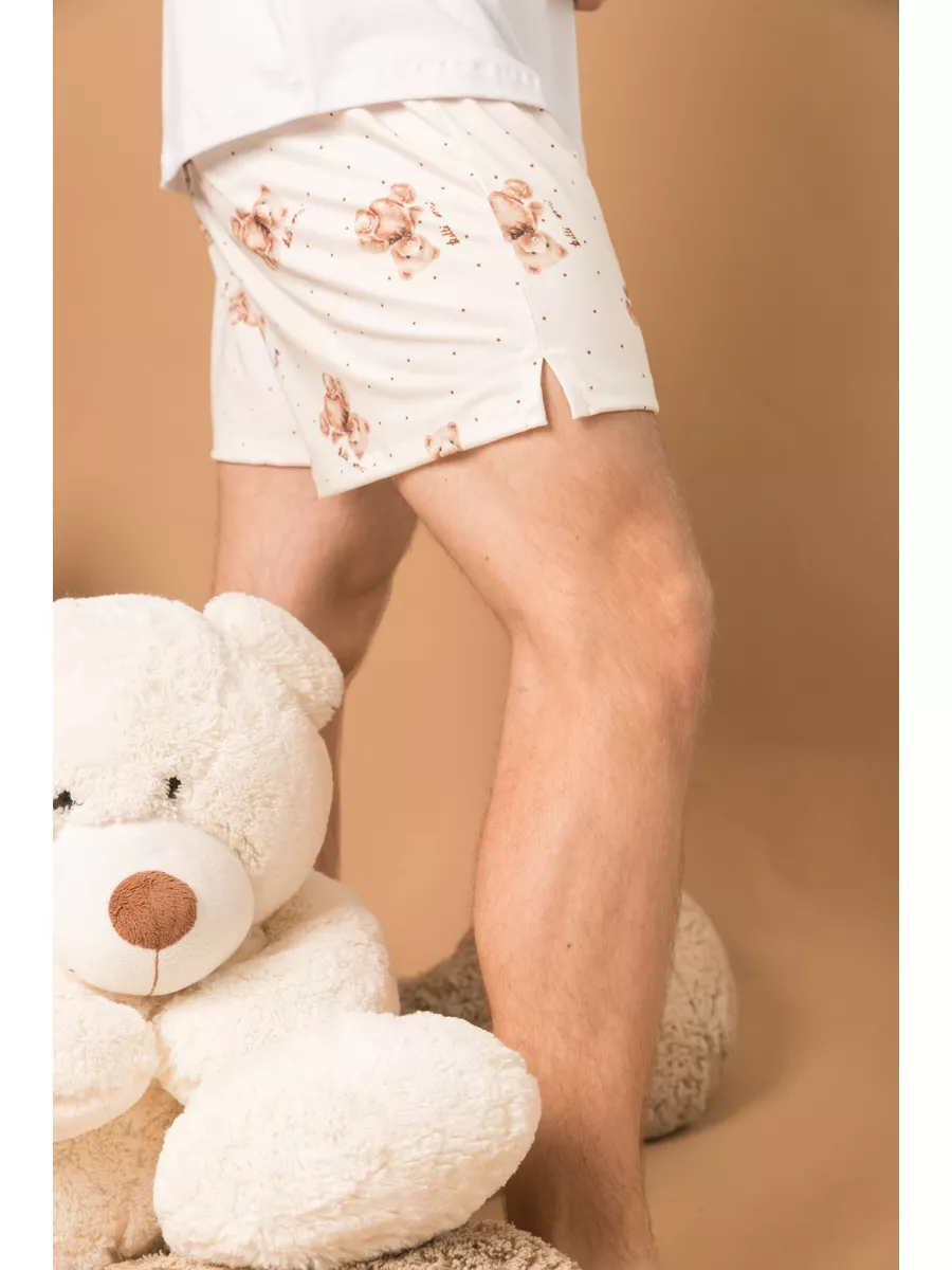 Pijama Masculino Curto Ursos Poás