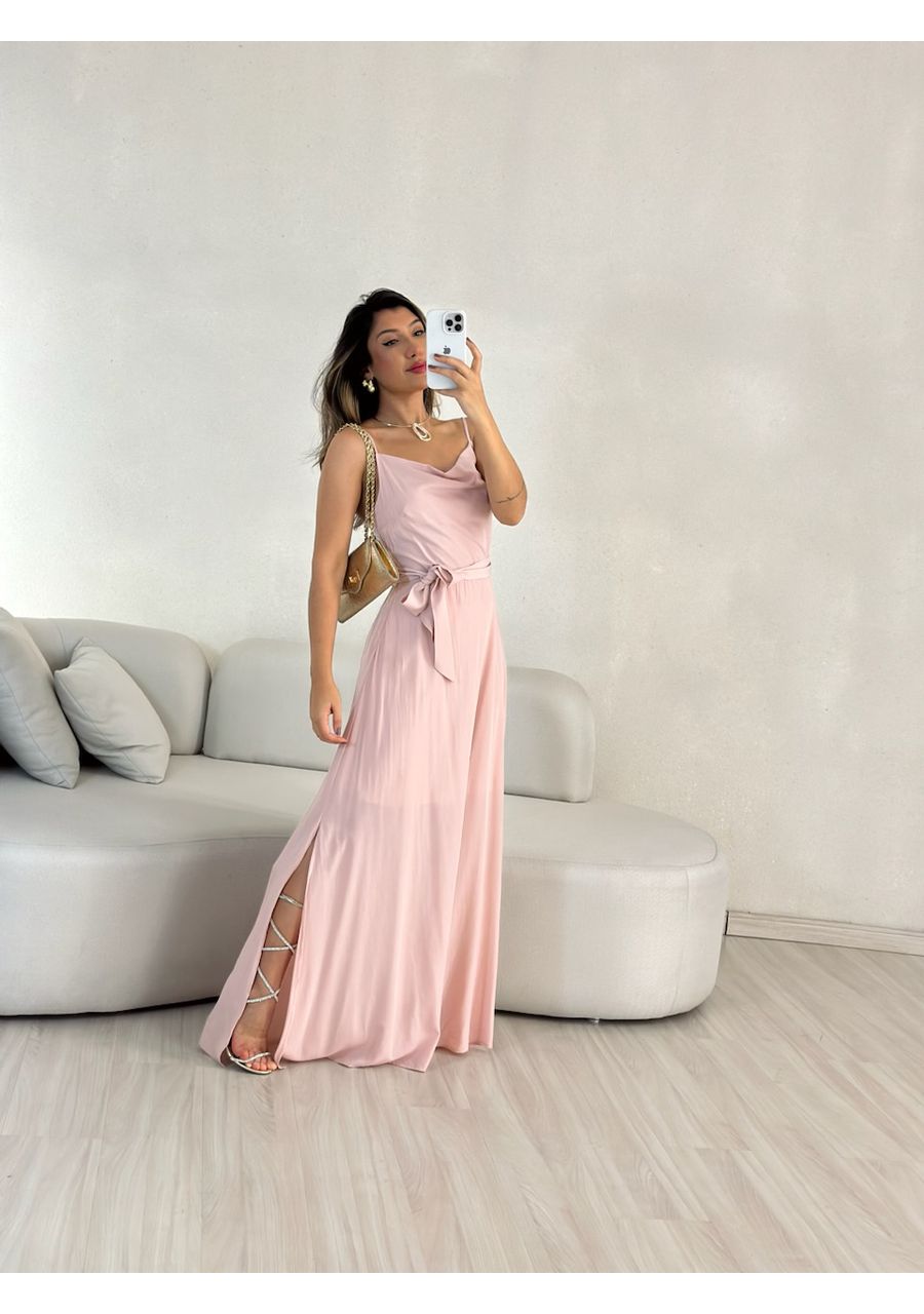 VESTIDO VANESSA ALÇA Rosê - 0054950025 - CAROLLA FERRARO