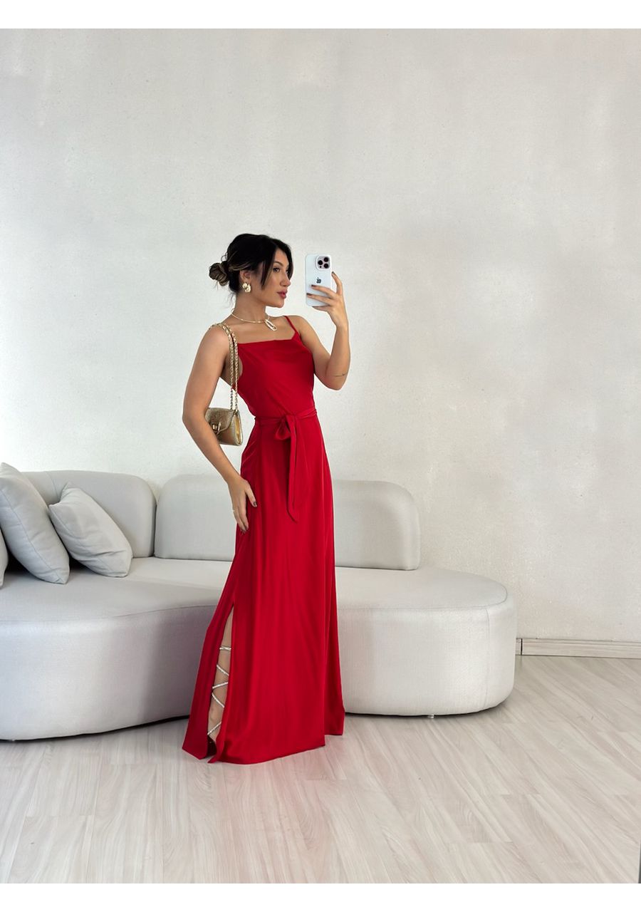 VESTIDO VANESSA ALÇA vermelho - 0054950006 - CAROLLA FERRARO