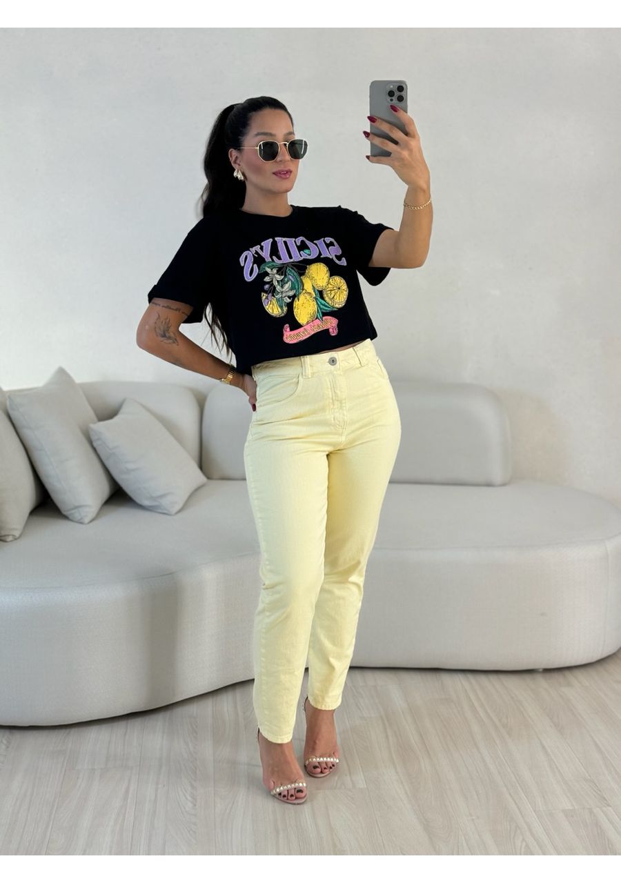 CROPPED LEMON PRETO - 0056130032 - CAROLLA FERRARO