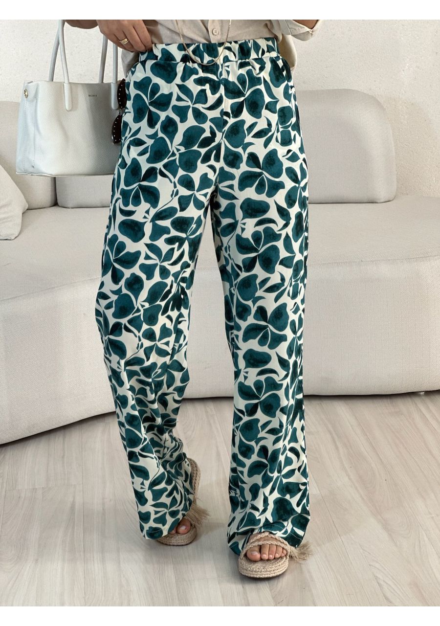 CALÇA MARÍLIA ESTAMPADA VERDE - 0055020014 - CAROLLA FERRARO