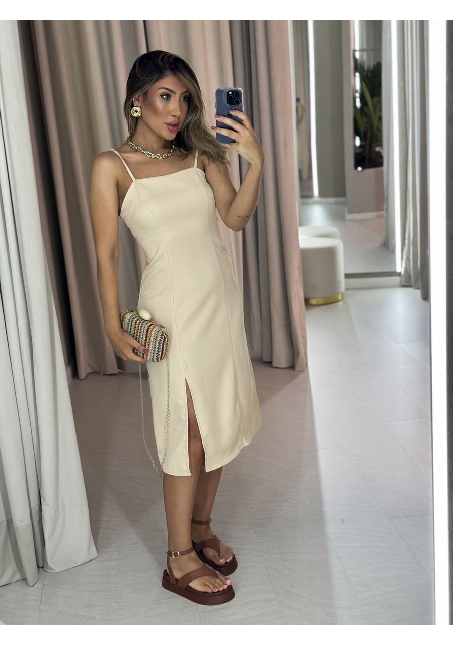 VESTIDO SANDY ALÇA NUDE - 0047430049 - CAROLLA FERRARO