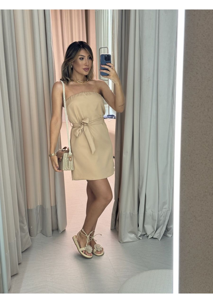 VESTIDO MARIANA TOMARA QUE CAIA NUDE - 0047820049 - CAROLLA FERRARO