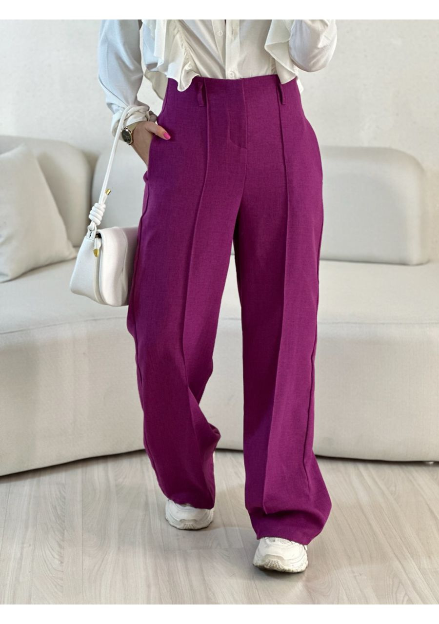 CALÇA ADRIANA PANTALONA FUCSIA - 0054690120 - CAROLLA FERRARO