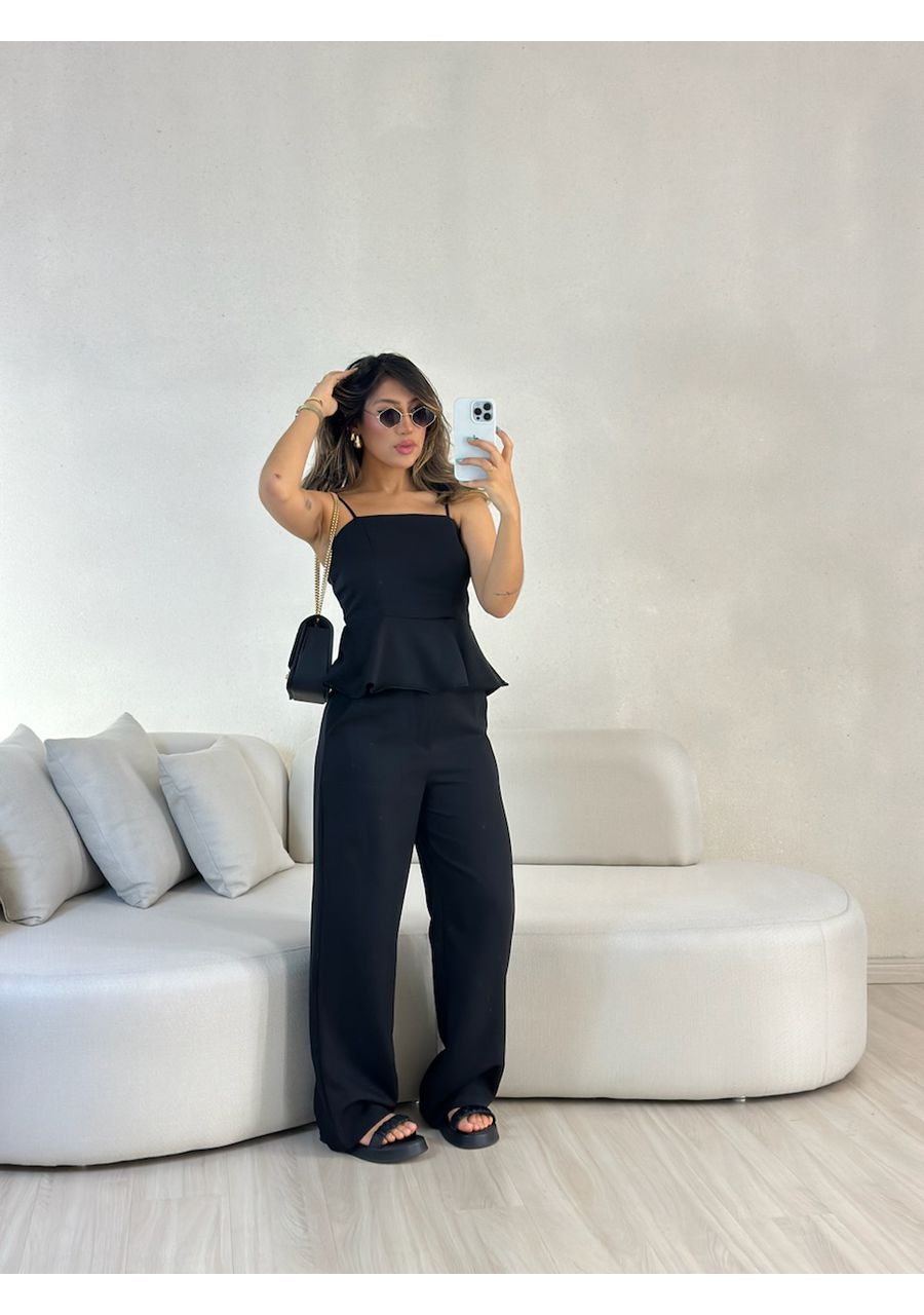 CONJUNTO IARA ALÇA CALÇA PRETO - 0055920032 - CAROLLA FERRARO