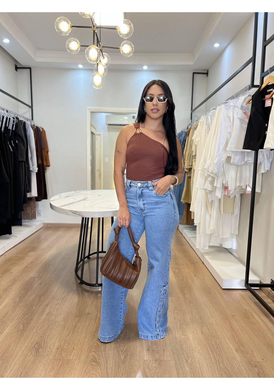 Calça Jeans Botões - 2024454 - Look de Luxo - Moda Feminina