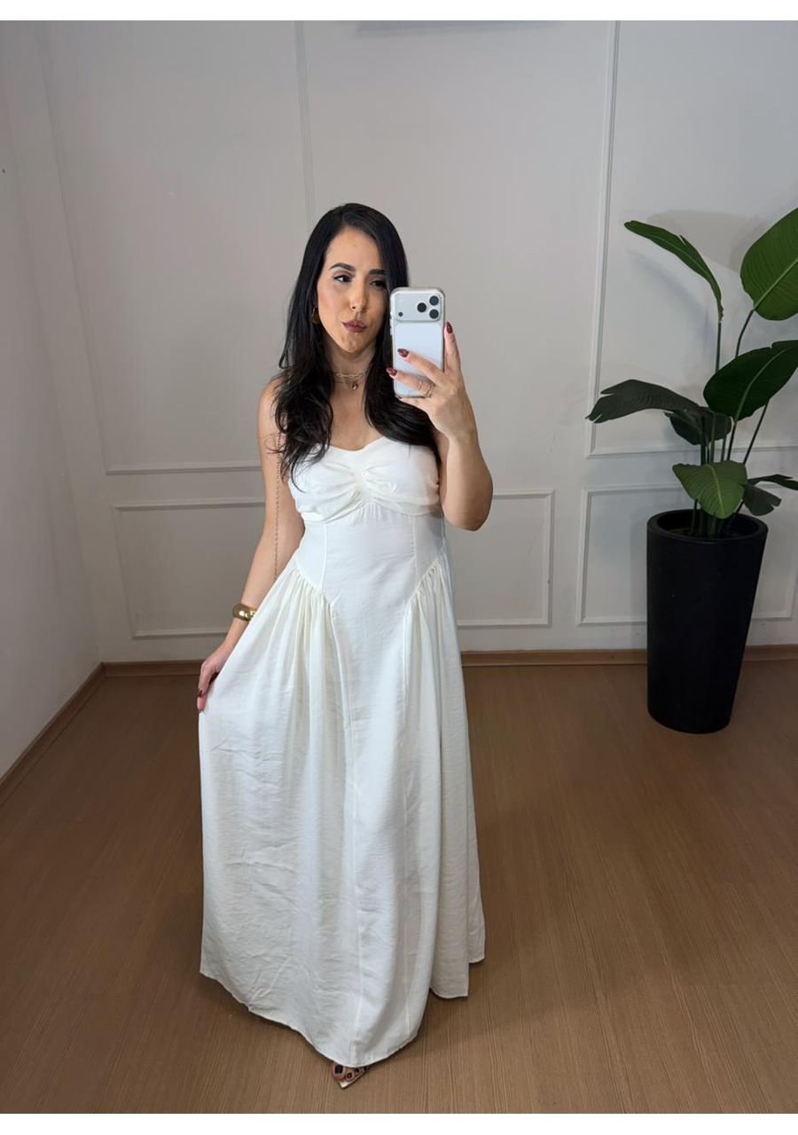 Vestido Aurora Branco - 2024632 - Look de Luxo - Moda Feminina