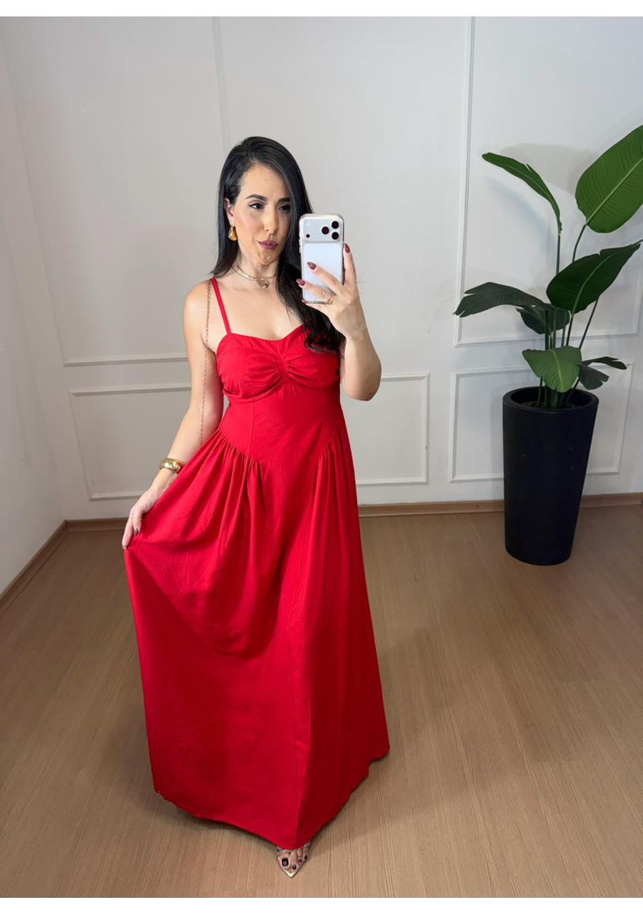 Vestido Aurora Vermelho - 2024634 - Look de Luxo - Moda Feminina