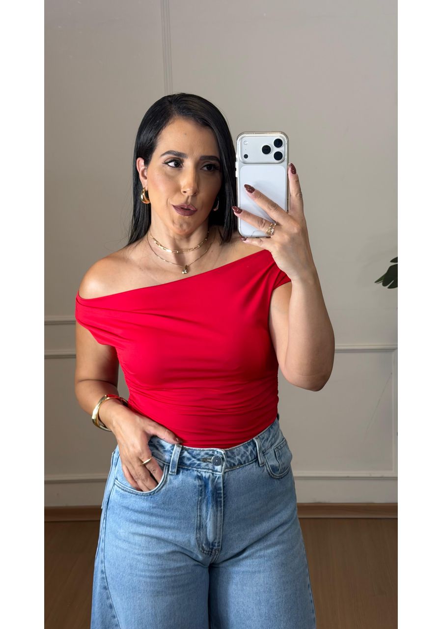 Blusa Livia Vermelha - 2024642 - Look de Luxo - Moda Feminina