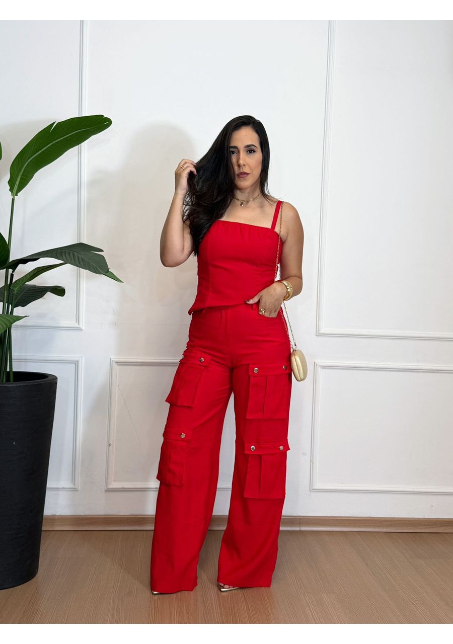 Conjunto Ana Vermelho - 2024640 - Look de Luxo - Moda Feminina