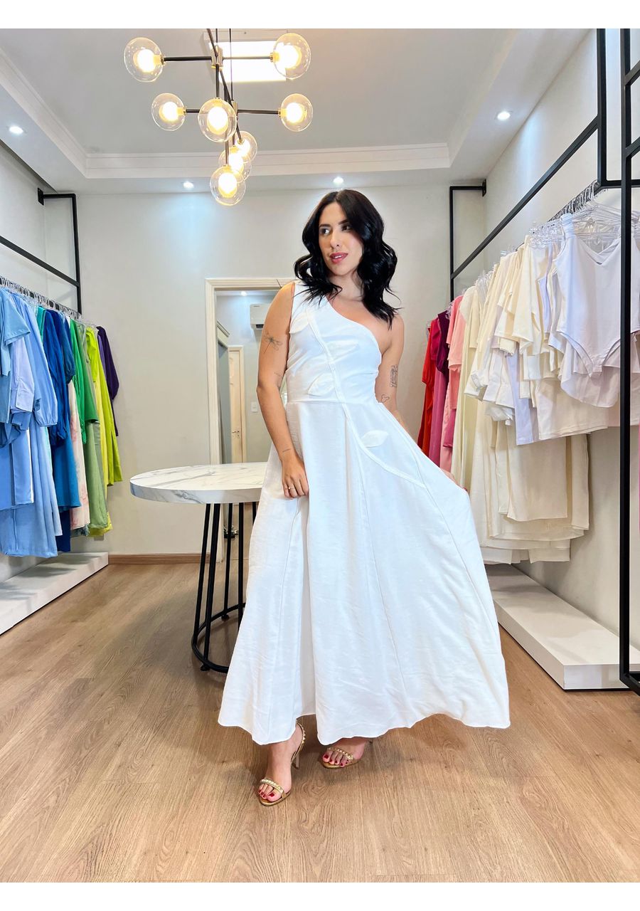 Vestido Moana Branco - 2024320 - Look de Luxo - Moda Feminina