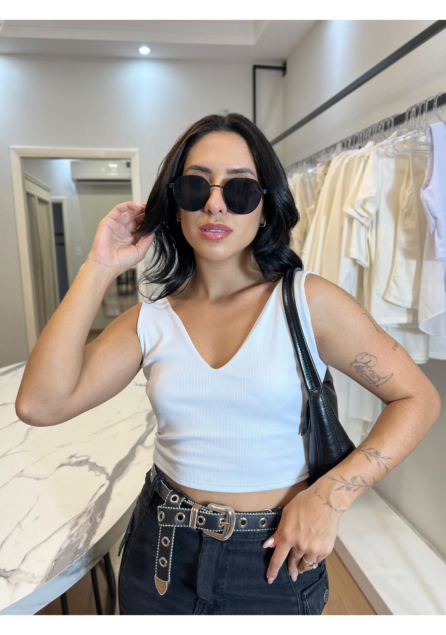 Cropped Ana Branco - 2024238 - Look de Luxo - Moda Feminina