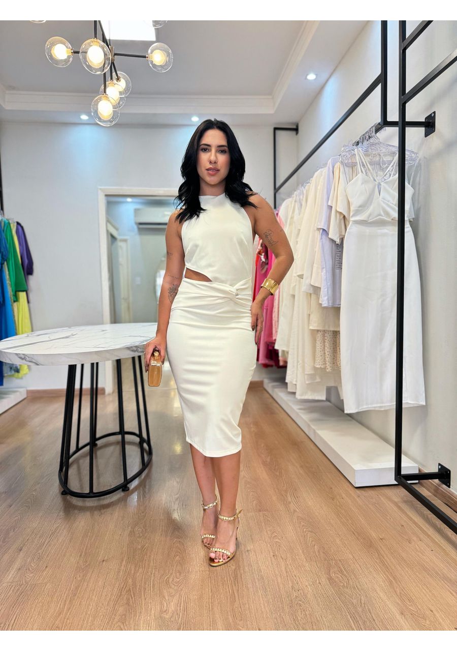Vestido Nicole Creme - 2024273 - Look de Luxo - Moda Feminina