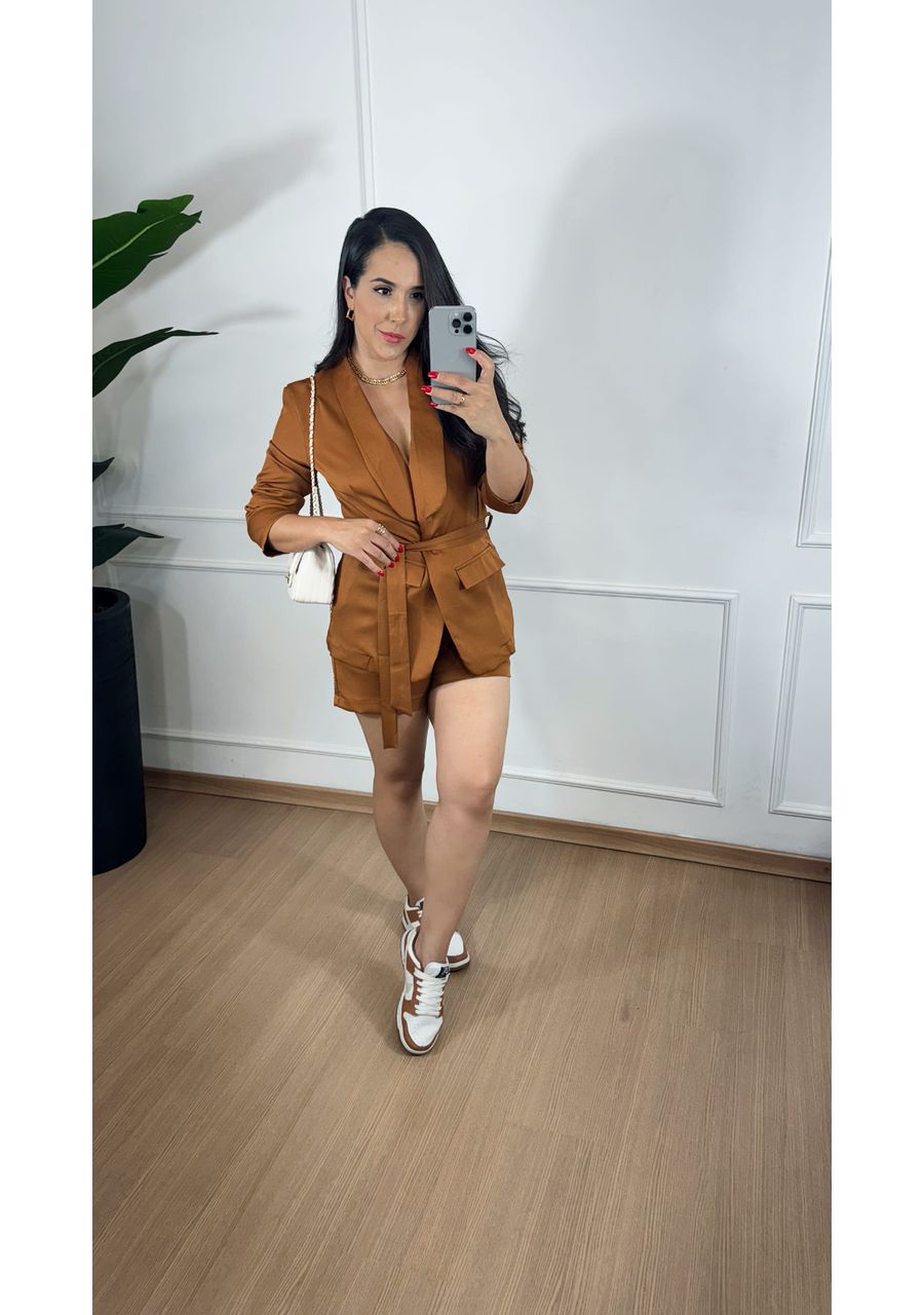 Conjunto Paloma Blazer Marrom - 202475 - Look de Luxo - Moda Feminina