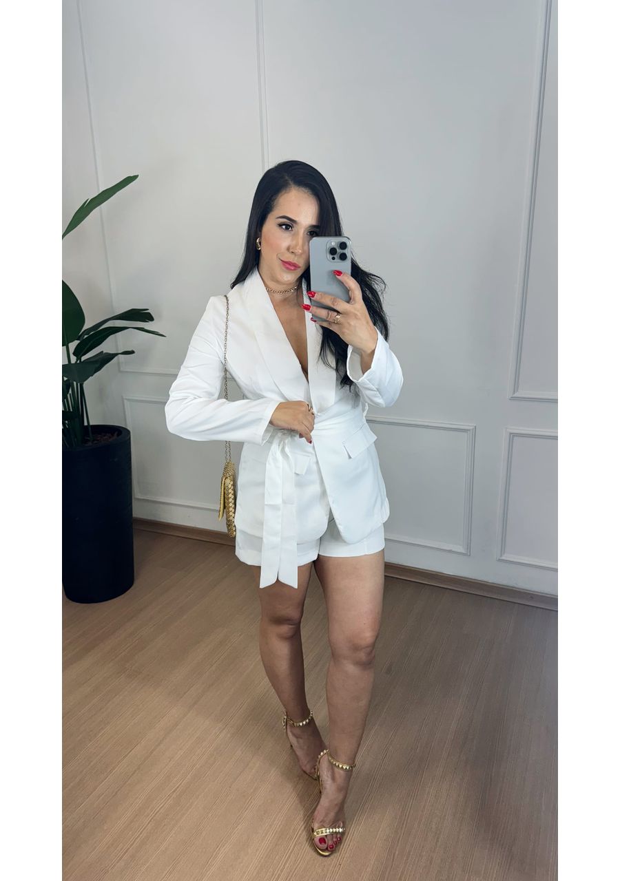 Conjunto Paloma Blazer Branco - 202402 - Look de Luxo - Moda Feminina