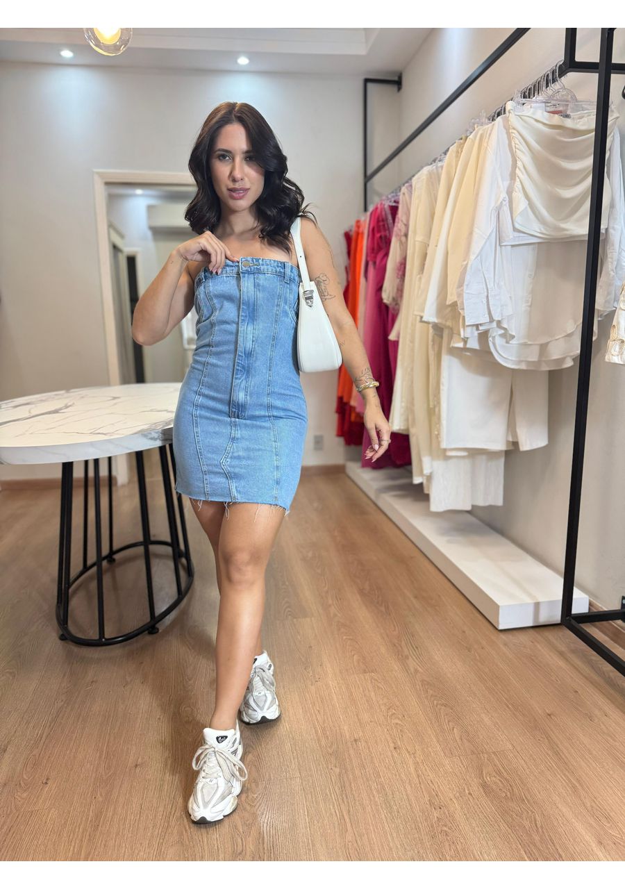 Vestido Jeans Isa - 2024161 - Look de Luxo - Moda Feminina