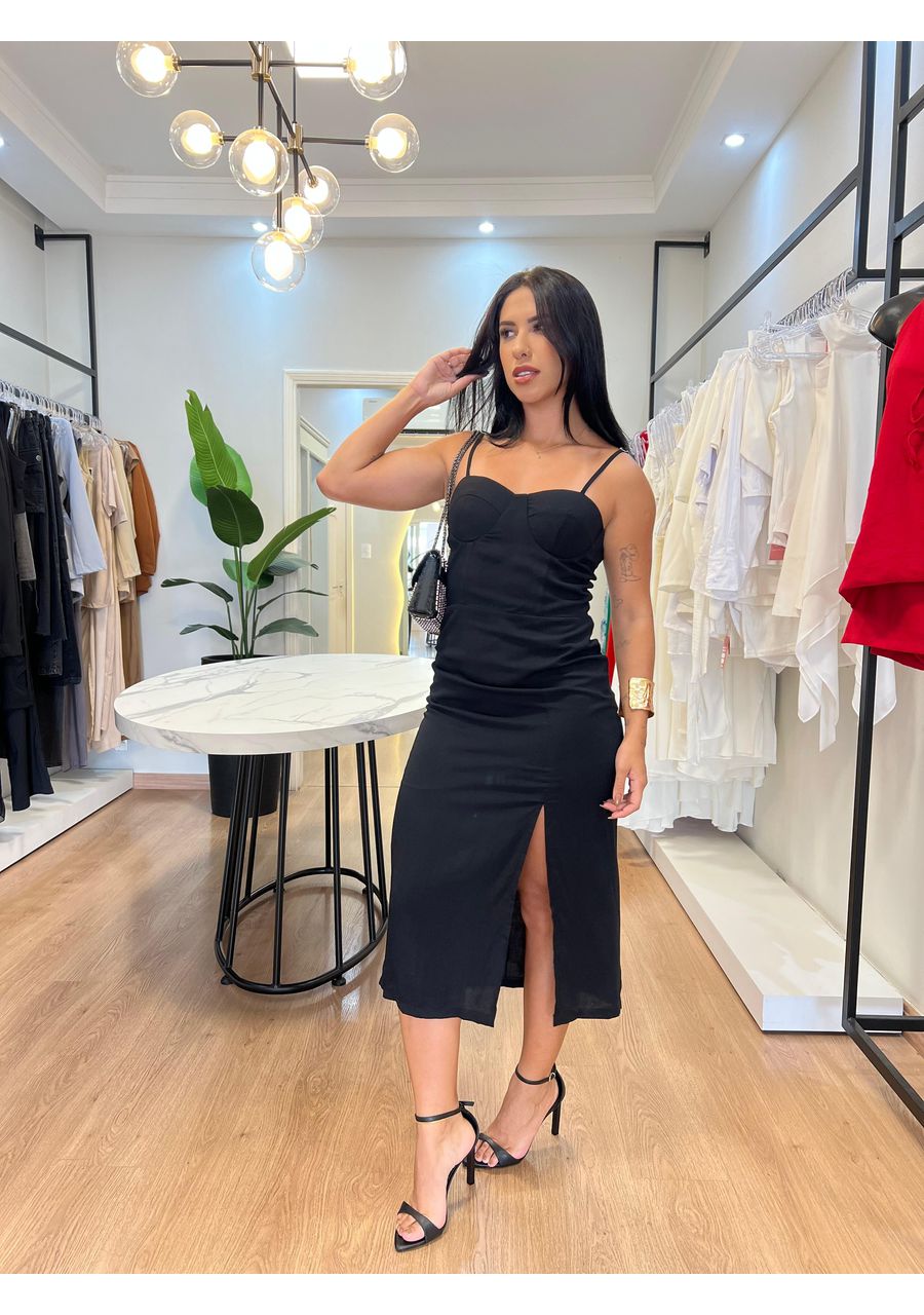 Vestido Lorena Preto - 2024407 - Look de Luxo - Moda Feminina