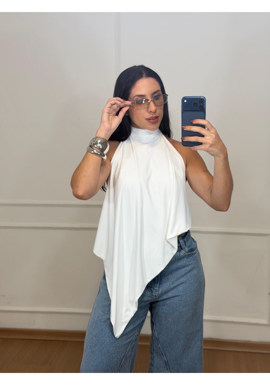 Blusa Lídia Branca - 2024112 - Look de Luxo - Moda Feminina