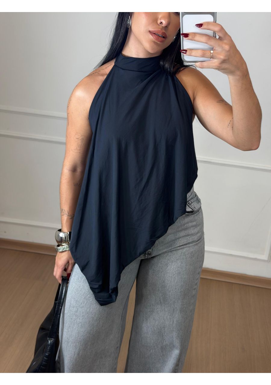 Blusa Lídia Preta - 2024113 - Look de Luxo - Moda Feminina