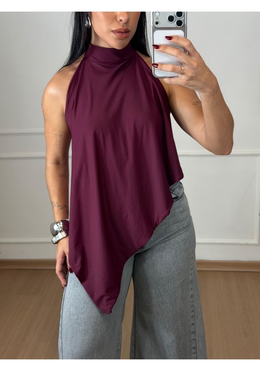 Blusa Lídia Marsala - 2024010 - Look de Luxo - Moda Feminina