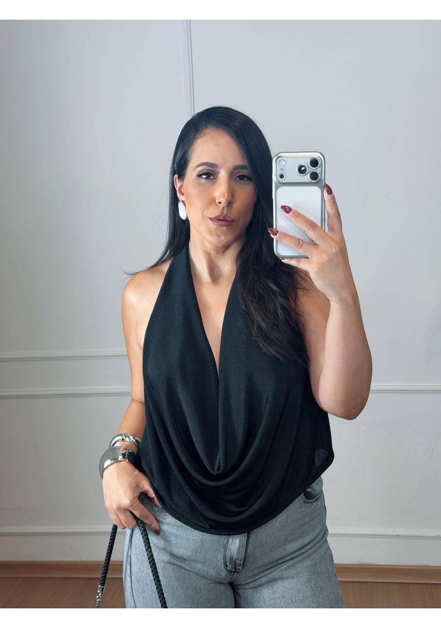 Blusa Layla Preta - 2024123 - Look de Luxo - Moda Feminina