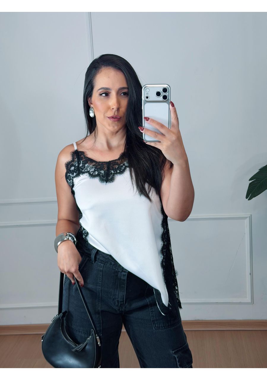 Blusa Jade Branca - 2024138 - Look de Luxo - Moda Feminina