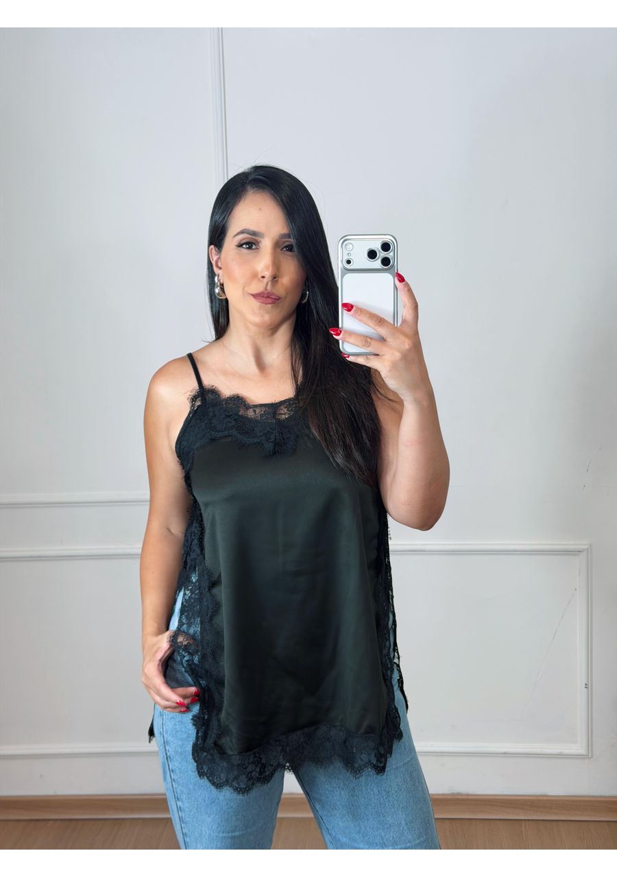 Blusa Jade Preta - 2024137 - Look de Luxo - Moda Feminina