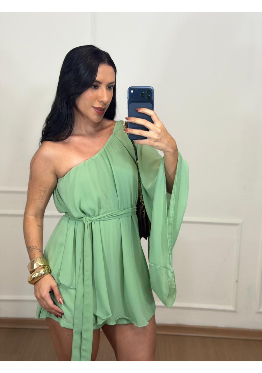 Macacão Letícia Verde - 2024149 - Look de Luxo - Moda Feminina