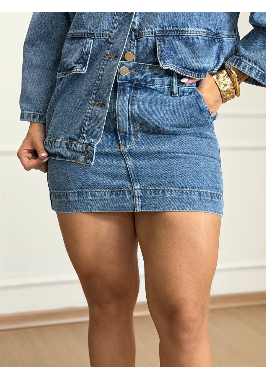 Saia Jeans Maitê - 2024165 - Look de Luxo - Moda Feminina