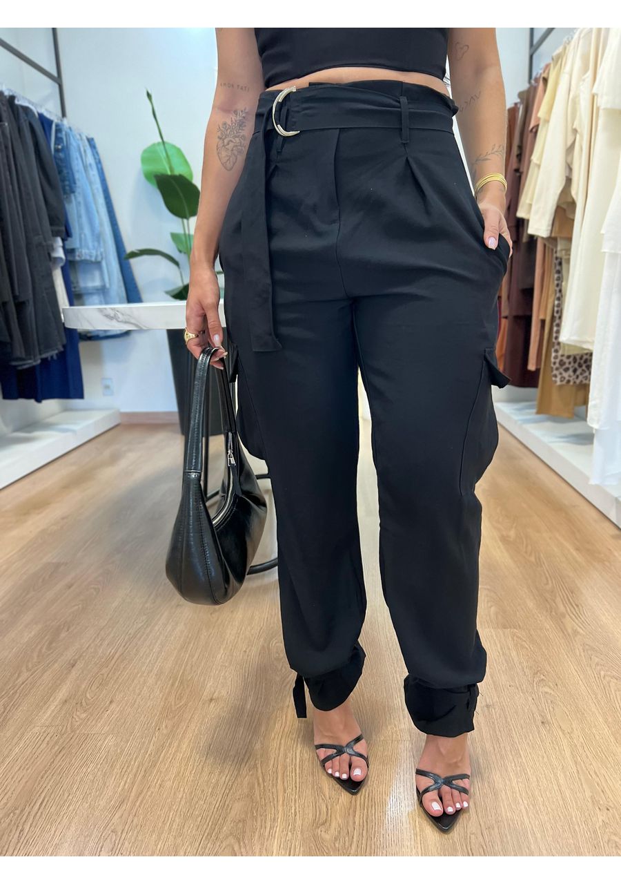 Calça Kamila Preta - 2024590 - Look de Luxo - Moda Feminina