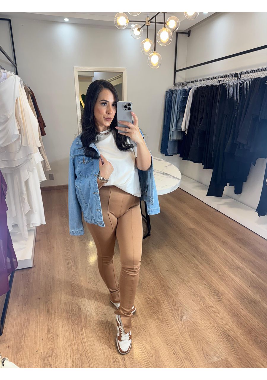 Calça Montaria Nude - 2024539 - Look de Luxo - Moda Feminina