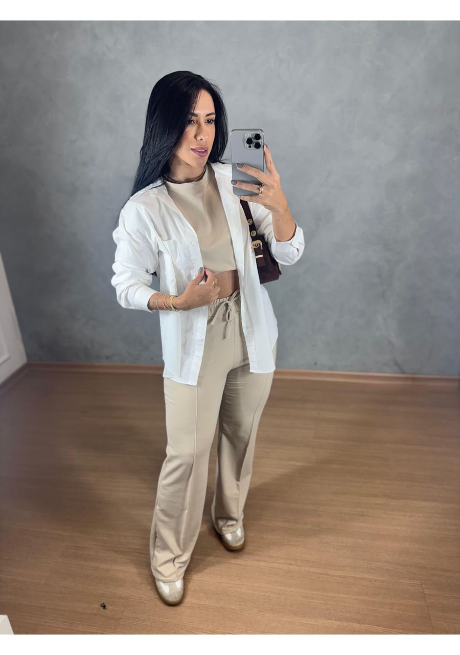 Conjunto Moletinho Nude - 2024543 - Look de Luxo - Moda Feminina