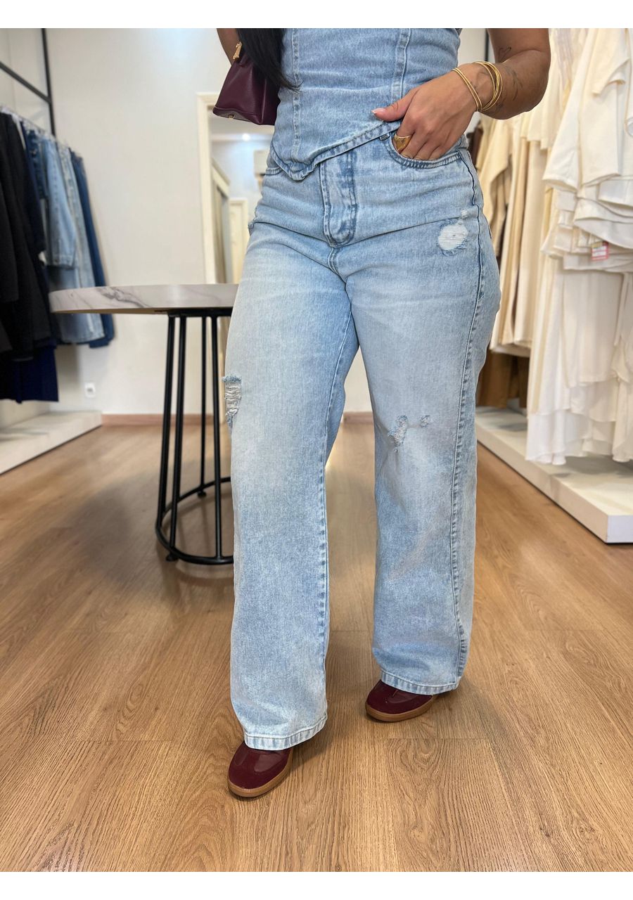 Calça Jeans Destryed - 2024576 - Look de Luxo - Moda Feminina