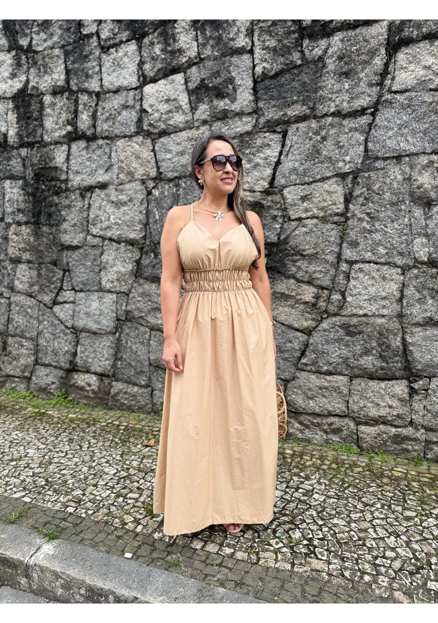 Vestido Longo Com Elástico REF:L23023 - 105216 - B... - MIX MODA