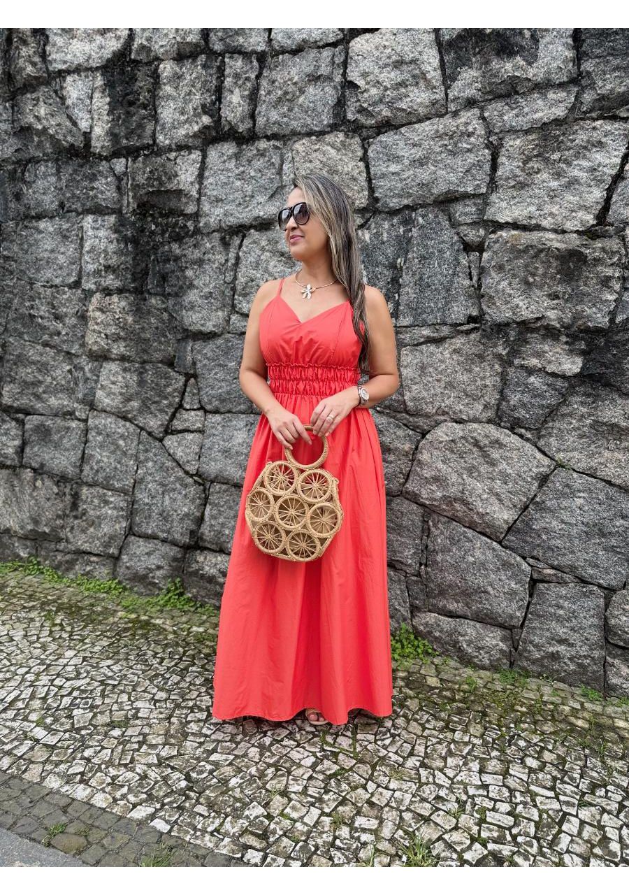 Vestido Longo Com Elástico REF:L23023 - 105216 - L... - MIX MODA