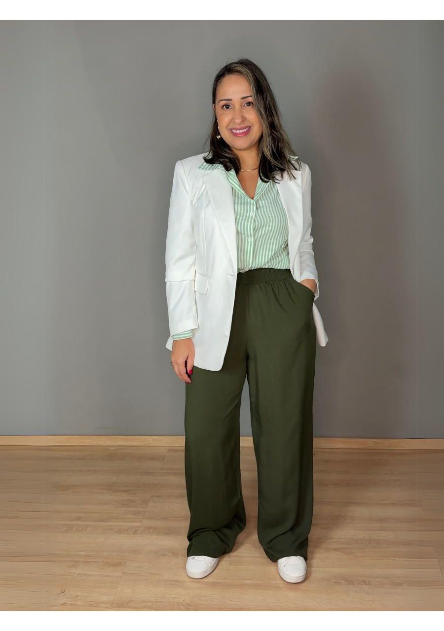 Calça Pantalona Viscolinho REF:551090 - 105330 - V... - MIX MODA