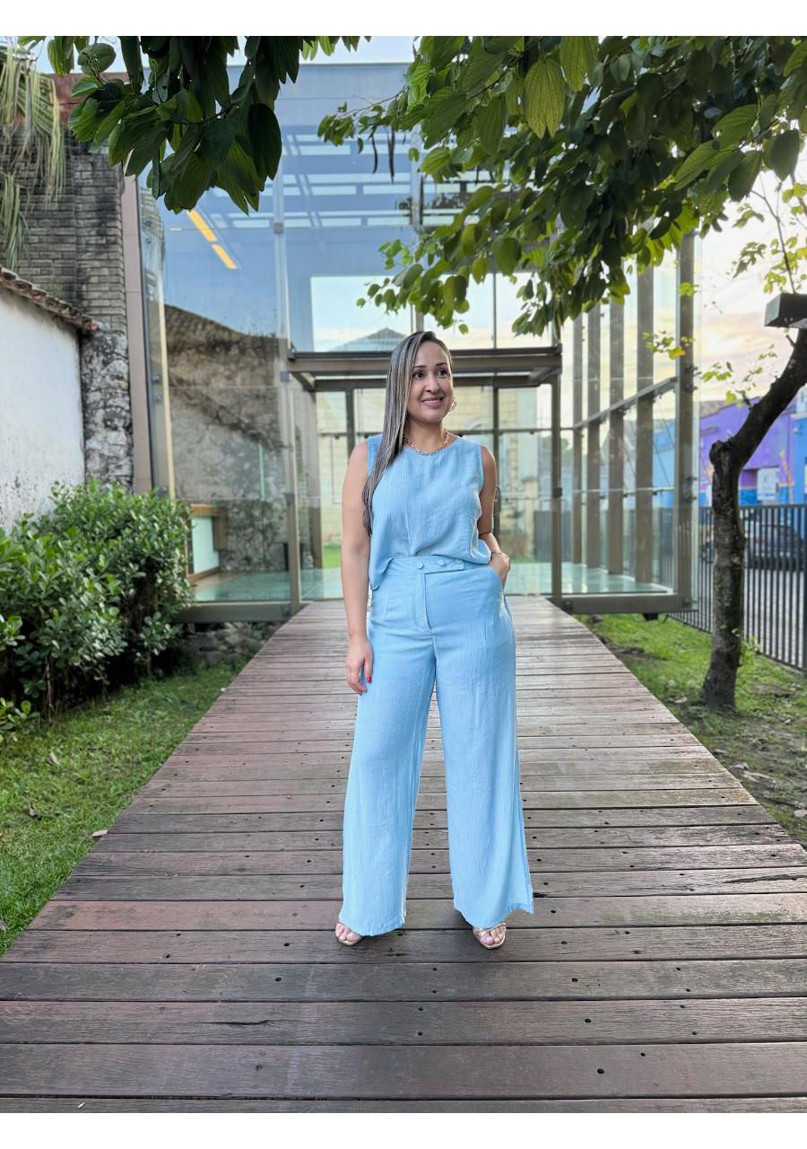Conjunto Com Calça Transparente REF:KD8260 - 10542... - MIX MODA