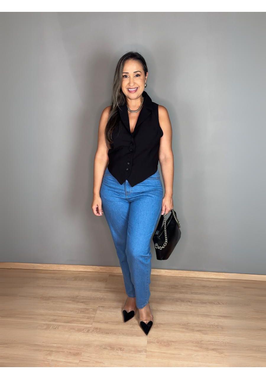 Calça Mom Jeans REF:617 - 105619 - JEANS - MIX MODA