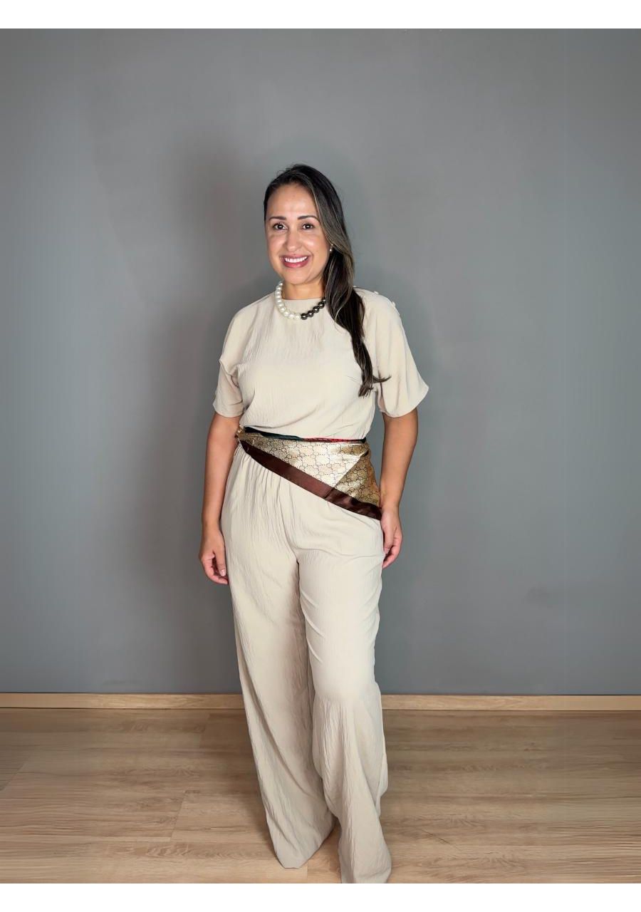Conjunto Acetinado Com Calça REF:XB21051 - 105801 ... - MIX MODA